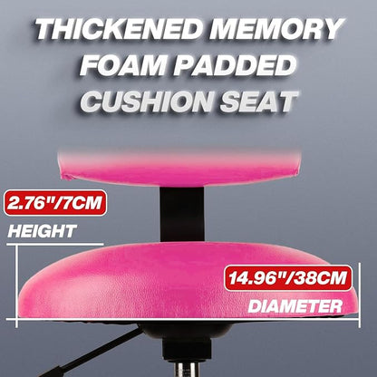 Shop Stool with Backrest, Mechanic Garage Stool - Image 9