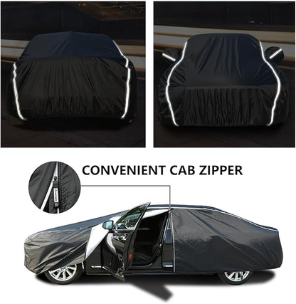 Tecoom Car Cover Waterproof All Weather, Outdoor Indoor Car Covers - Image 2