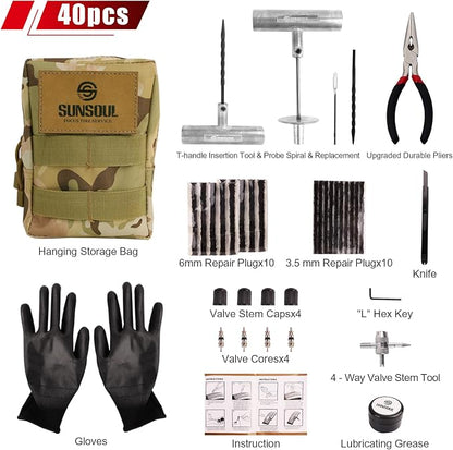 SUNSOUL Portable Tire Repair Kit - Image 2