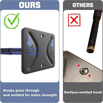 WALMANN Garage Hooks, Heavy Duty 12-inch Wall Hooks - Image 6