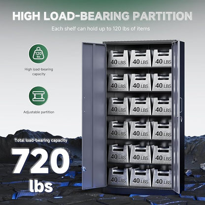 Letaya Metal Storage Cabinet - Image 7