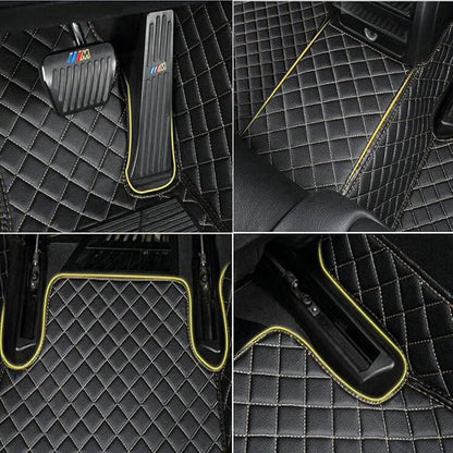 Custom Colors Car Floor Mats Black Pink - Image 3