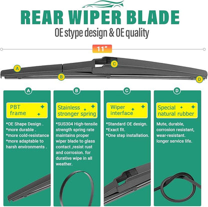 26" 16" 11" Windshield Wiper Blades Replacement - Image 4