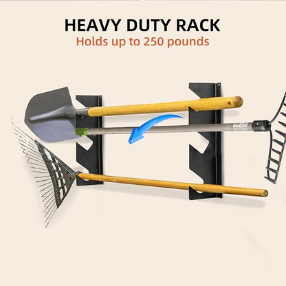 CZWL&HG Heavy-Duty Garden Tool Organizer Wall Mount – Garage Wall Storage Rack - Image 7