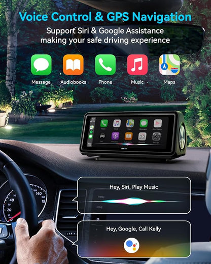 Portable Apple Carplay Screen for Car, Touch Screen - Image 3