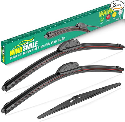 24" 18" 12" Windshield Wiper Blades Replacement by WINDSMILE