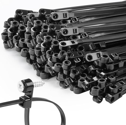 1000 PCS 10 inch Black Zip Ties by MasiStranth
