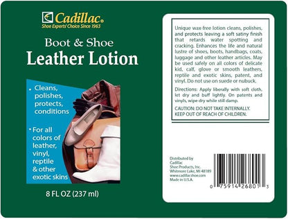 Cadillac Boot and Shoe Leather Lotion 8 Ounces - Image 2