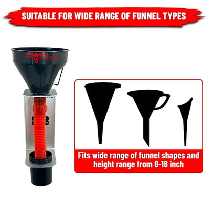 Pit Posse PP3364 Aluminum Oil Funnel Holder Storage Rack - Image 4
