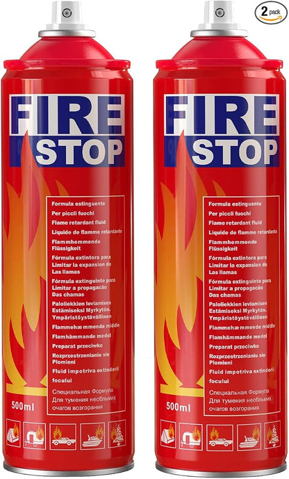 Fire Extinguisher 2-Pack with Mounting Bracket by AmzBoom