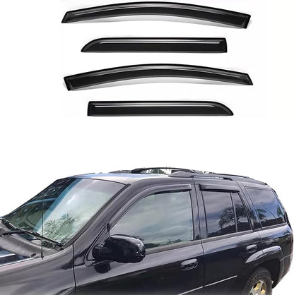 Wind Deflector Compatible with 2002-2009 Chevy Trailblazer Trailblazer SS Smoke - Image 8