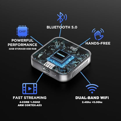 3-in-1 Wireless CarPlay Adapter & Android Auto Wireless Adapter, Plug & Play - Image 4