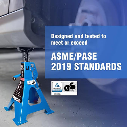 Car Jack Stands 3 Ton with Double Locking and Large Foot Base - Image 5