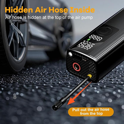 Tire Inflator Portable Air Compressor, Cordless Air Pump - Image 8