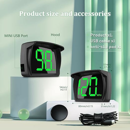 GPS Speedometer Digital Speedometer Cars Heads Up Display Y03 - Image 2