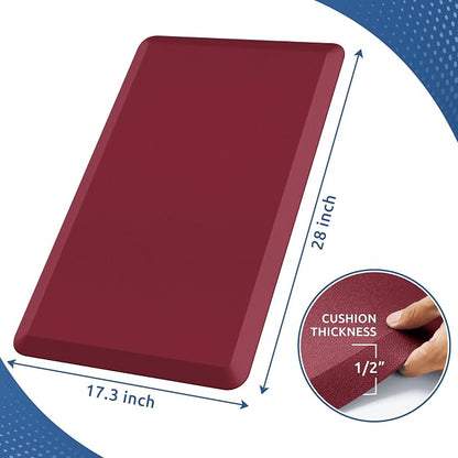 KitchenClouds Kitchen Mat Cushioned Anti Fatigue Rug 17.3"x28" Waterproof Non - Image 2