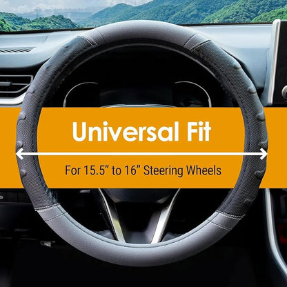 Grey Truck Steering Wheel Cover - Image 3