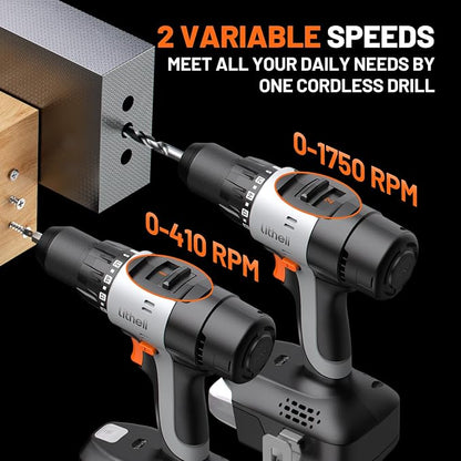Litheli Cordless Drill Driver, Electric Power Drill - Image 3