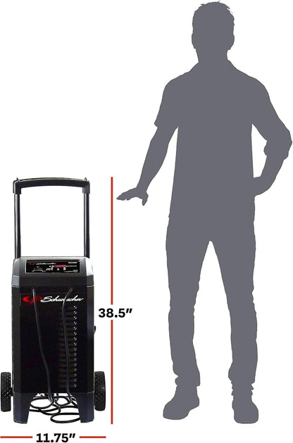 Schumacher Electric Wheeled Battery Charger and Engine Starter, Fully Automatic - Image 6