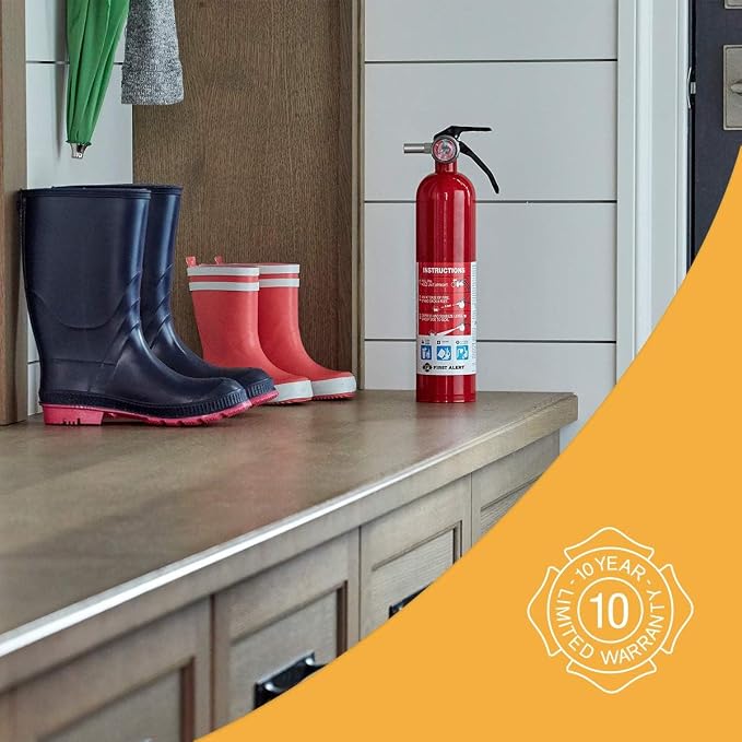First Alert Fire Extinguisher for Home, Standard Rechargeable Compliance Unit - Image 5