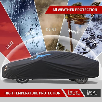 Car Cover Waterproof All Weather, 6 Layers Car Covers - Image 5
