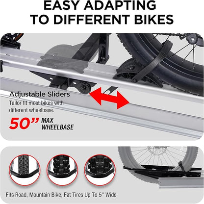 Rockland 1-Ebike Rack with Ramp, 100 lbs Capacity, Single Hitch Mount Electric - Image 7