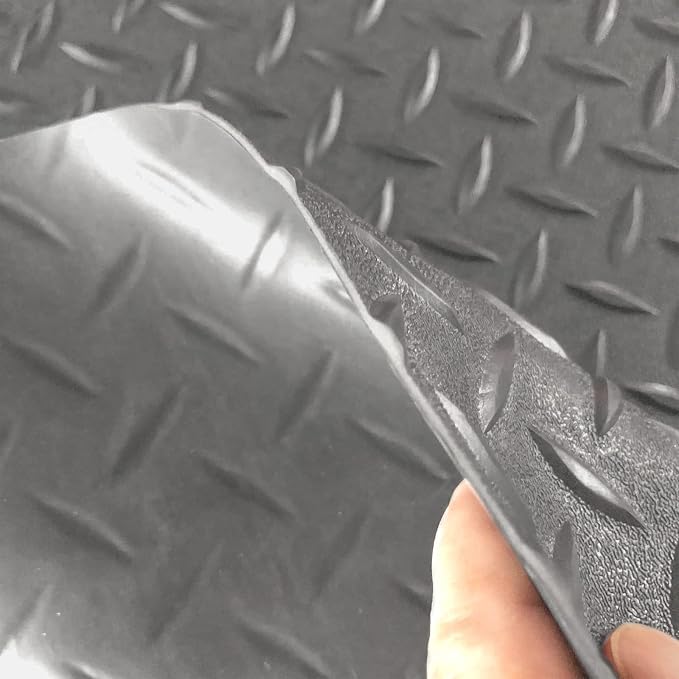 Boshen 7.5Ft x 17Ft Garage Floor Mat 2.5mm Thickened Rubber Flooring Roll - Image 2