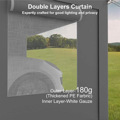 12x20ft Carport Heavy Duty, Portable Garage - Image 4