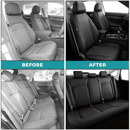 Seat Covers for Honda Civic Sedan 4DR Sedan LX 2022 2023 2024 2025.Faux Leather - Image 5