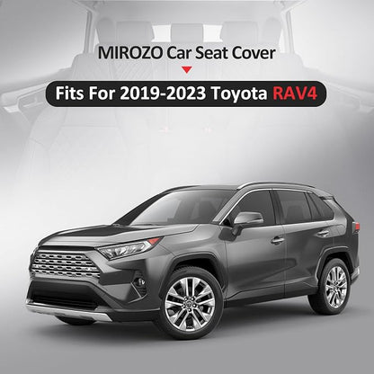 MIROZO RAV4 Seat Covers, Faxu Leather Car Seat Covers Non-Hybrid Fits - Image 7