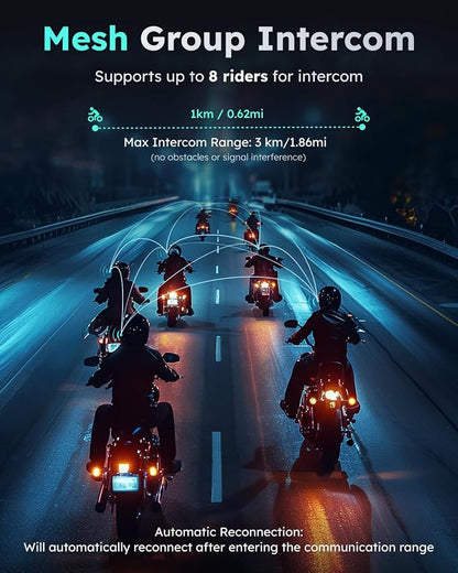 S1 Motorcycle Bluetooth Headset - Image 3