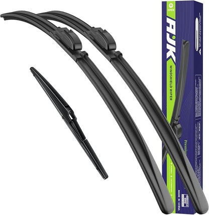 AJK Wiper Blades for Hyundai Santa Fe 2007 2008 2009 2010 2011 2012, 2 Piece by AJK