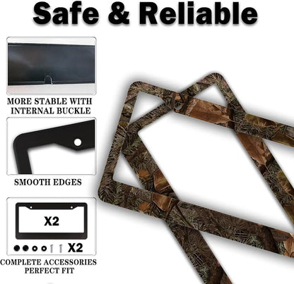 License Plate Mount for Men Multicolor License Plate Frames for Women Camo - Image 4