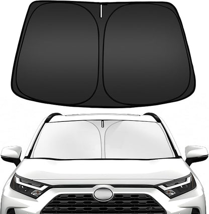 ARISMOTOR Windshield Sun Shade for Toyota RAV4 2019-2025, Custom Fit Foldable by ARISMOTOR