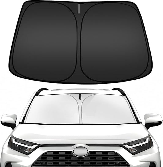 ARISMOTOR Windshield Sun Shade for Toyota RAV4 2019-2025, Custom Fit Foldable by ARISMOTOR