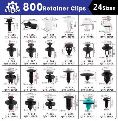 801pcs Car Push Retainer Clips - Image 2