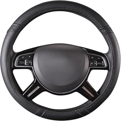 Car Pass Classical Leather Automotive Universal Steering Wheel Covers, - Image 2