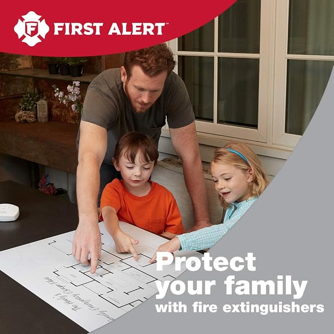 First Alert Fire Extinguisher for Home & Commercial Use, Heavy Duty - Image 2