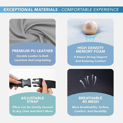 Lumbar Support Pillow for Car, Memory Foam Lumbar Pillow for Lower Back Pain - Image 6