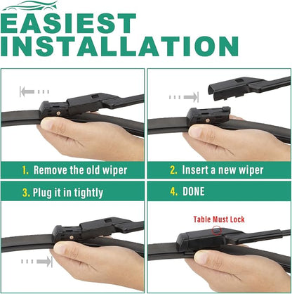 26" 22" 12" Windshield Wiper Blades Replacement - Image 7