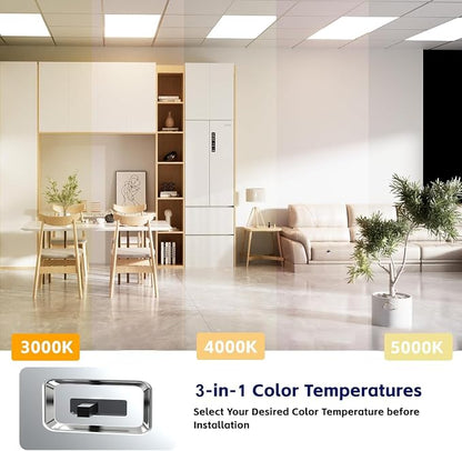 2X4 Led Flat Panel Light, 0-10V Dimmable, 3000K/4000K/5000K, 30W/40W/50W - Image 2