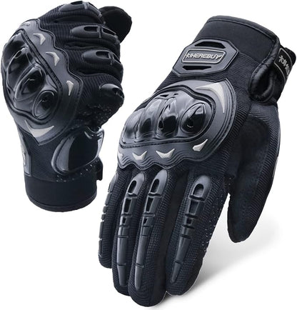 Motorcycle Gloves Touch Screen Full Finger Riding Gloves Knuckle Protection by UHEREBUY