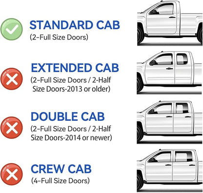 Window Visors Rain Guards for 2002-2008 Dodge Ram 1500 Regular Cab, Out-Channel - Image 2