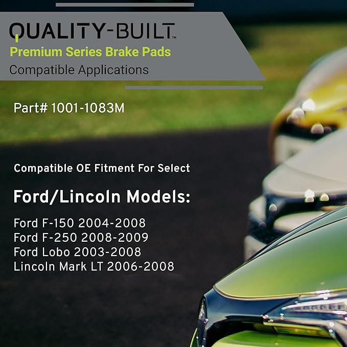 Premium Semi-Metallic Front Brake Pads Compatible - Image 3