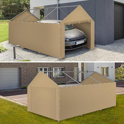 10 * 20 FT Carport Replacement Tarp Canopy, Sidewall kit Panel Set of 4 - Image 5