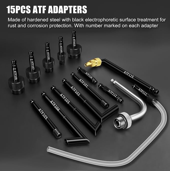 JIFETOR Transmission Fluid Pump Pneumatic Extractor and Dispenser Tool Kit - Image 8