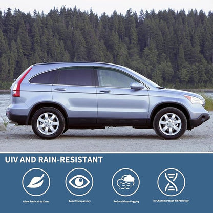 4PCS Rain Guards Window Visors Fits - Image 3