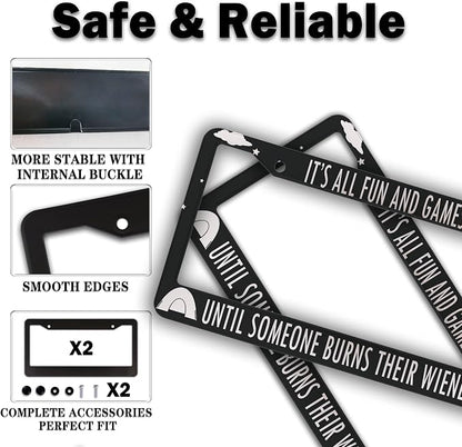 License Plate Frames License Plate Covers It’s All Fun and Games Until Someone - Image 4