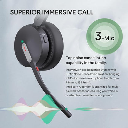Yealink BH70 with Stand, Wireless Bluetooth Headset with Microphone - Image 7