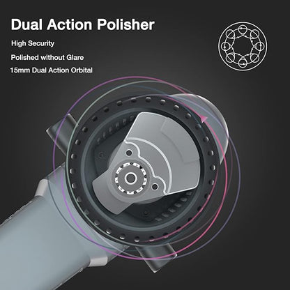 WORKPRO Buffer Polisher, 6-inch 1080W Dual Action Random Orbital Polish Kit - Image 5